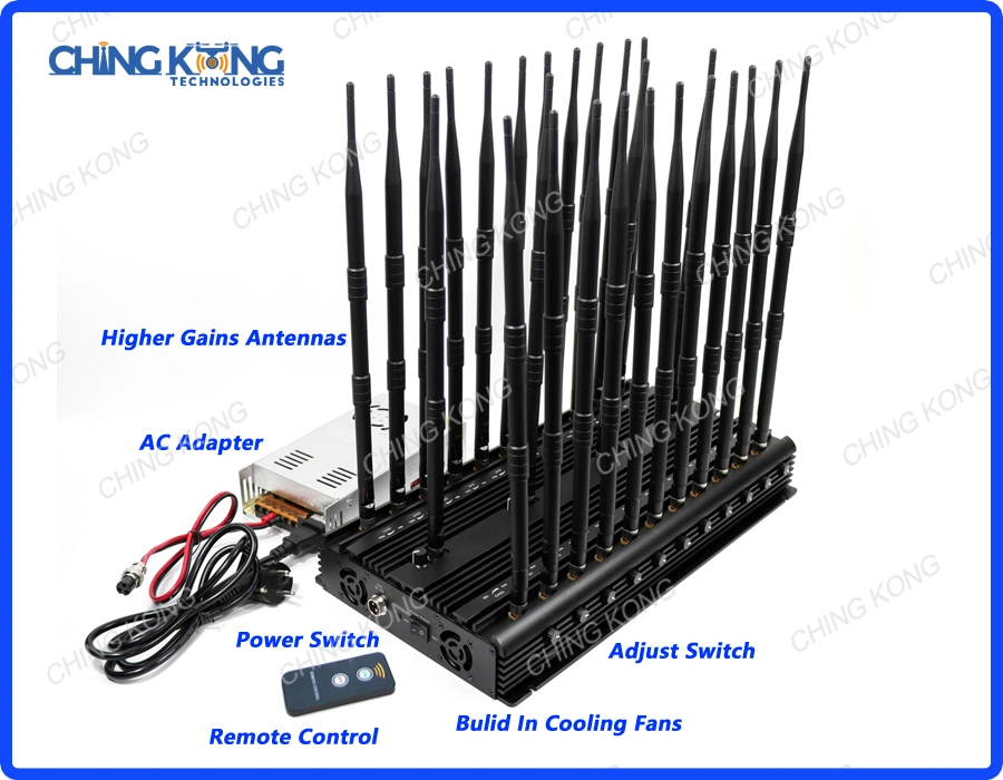 Desktop Desktop GPS Positioning UHF 3G 4G 5g Signal Blocker, 26 Antennas