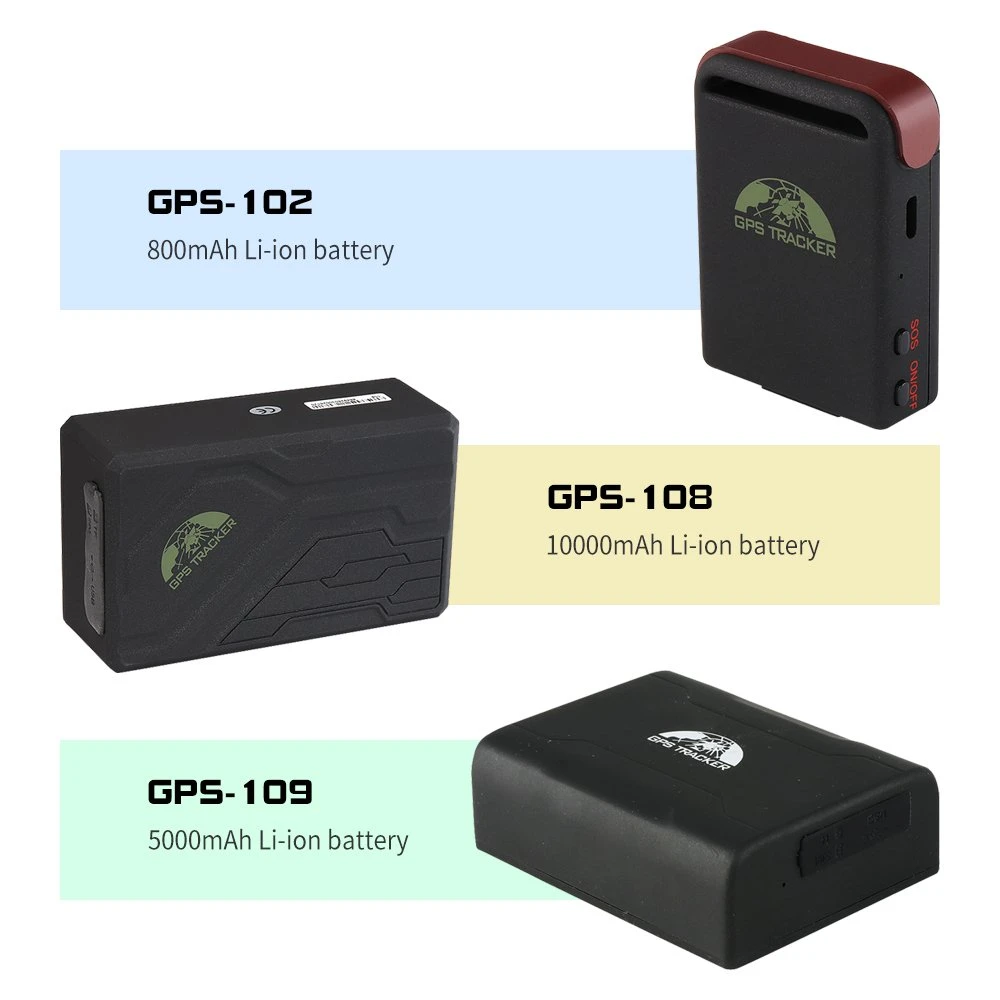 Portable Locator Rastreador De GPS Hot Tracker GPS Tk108b with Shock Sensor Detect Movement Fleet Management