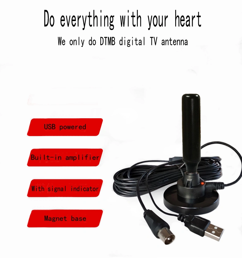 DVB-T Vehicle and Home High Gain Indoor Suction Cup Antenna