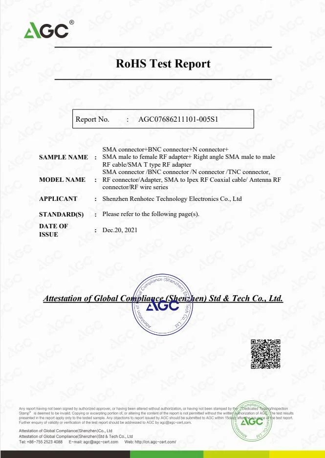 GPS Antenna Application SMA Male Plug Connectors