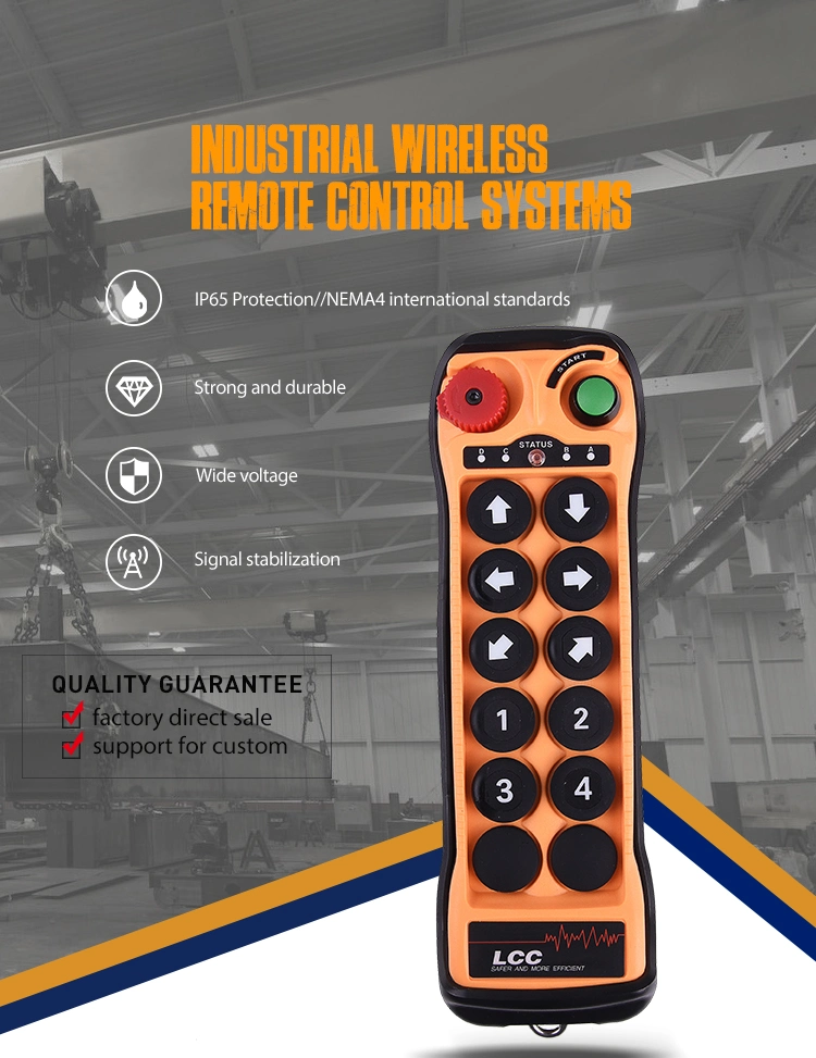 Long Range 433 MHz Overhead Crane Two Speed Controller