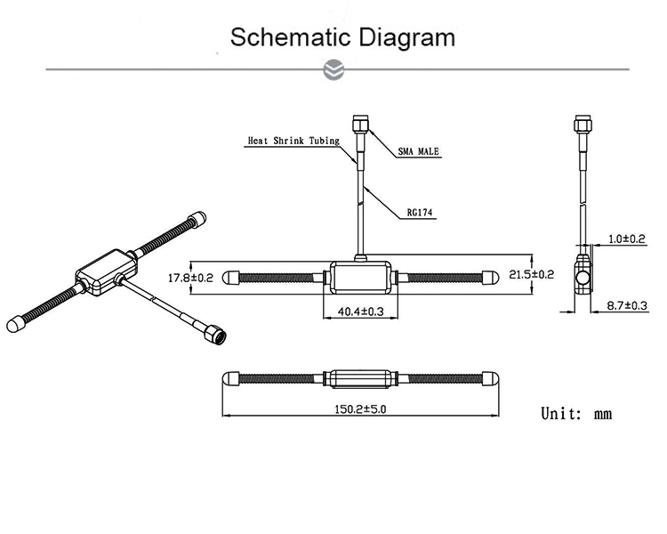 Jcd824 Free Sample VHF High Gain Antenna 433 MHz Competitive Dipole Antenna