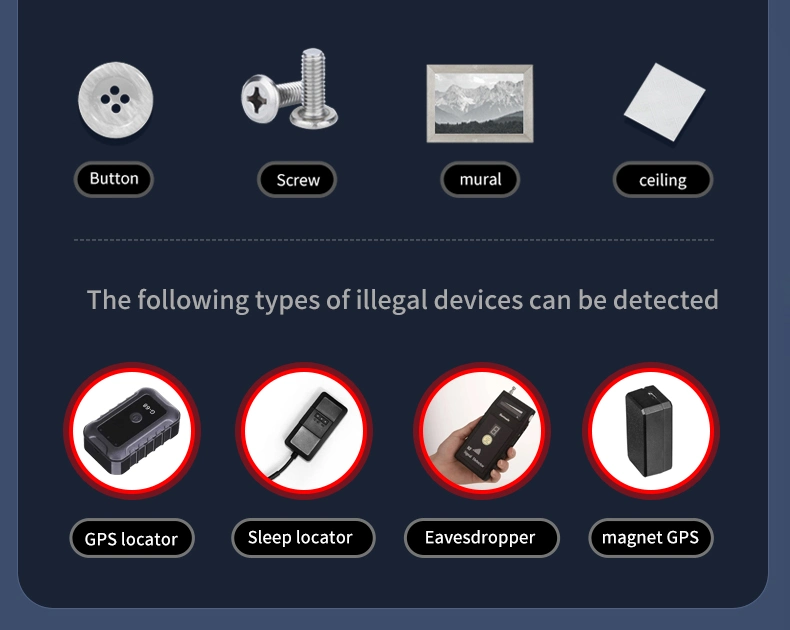 Hidden Camera Signal Detectors Spies, GPS Tracking Devices