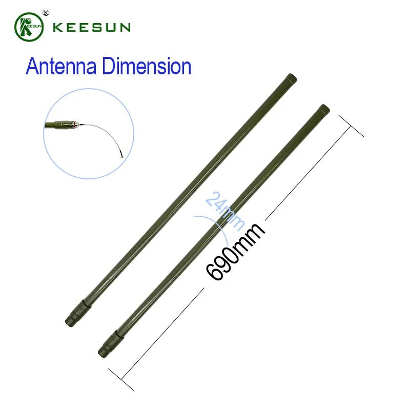 690mm Length 6dBi 4G Whip Omni-Directional Antenna with N Female Adapter Connector