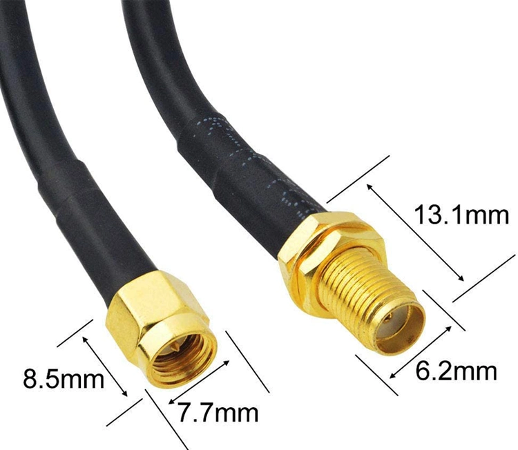 Lrm240 SMA Male to SMA Female Connector RF Communication Cable