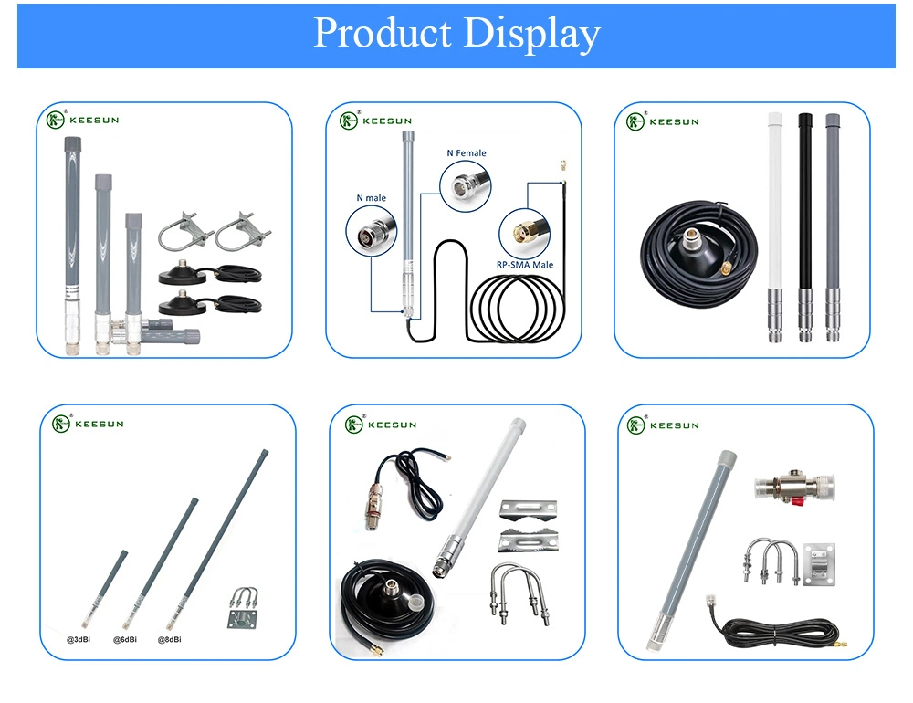 690mm Length 6dBi 4G Whip Omni-Directional Antenna with N Female Adapter Connector