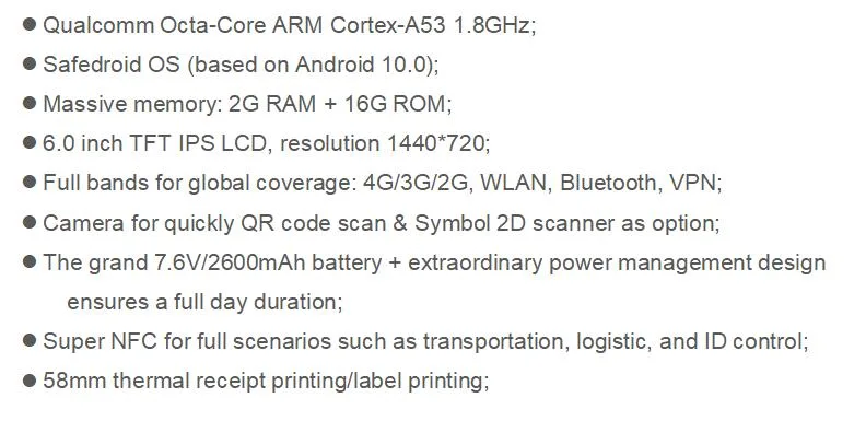 6.0 Inch Ultrathin Thermal Printer LCD Screen Handheld POS Terminal with GPS in China