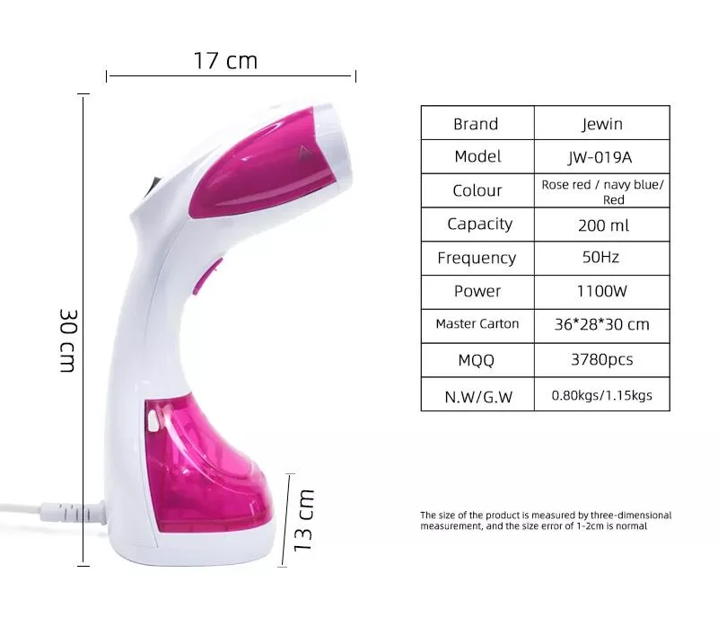 Mini Handle Electric Steamer 1100W Garment Steamer Electric Portable Fabric