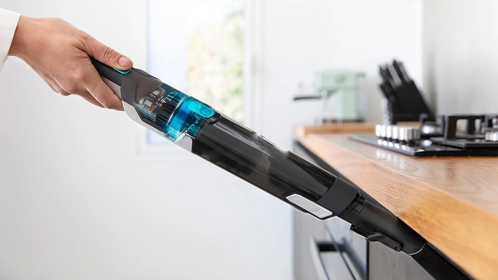 Handheld Vacuum Cleaner Lightweight at 1.4 Pounds with Powerful Suction, Charging Dock, Single Touch Empty and Detachable Dust Cup