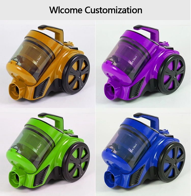 Low Noise Powerful Multi Function Electronic Small Canister Dust Upright Home Bagless Vacuum Cleaner with HEPA Filter