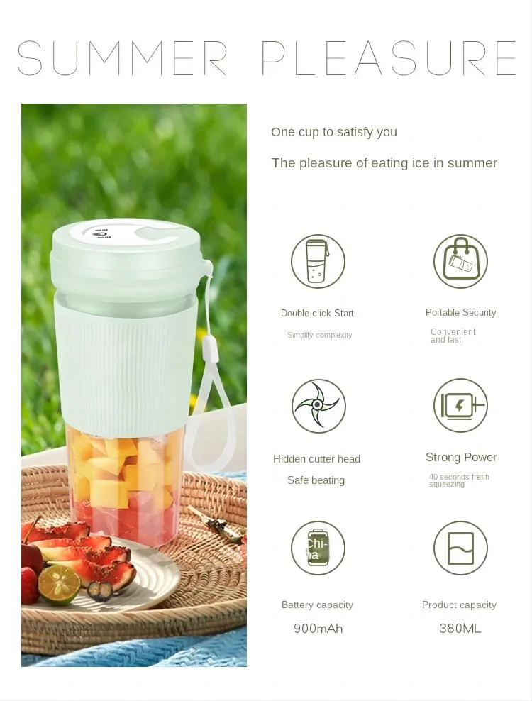 Portable Electric Mini Blenders Smoothie Fresh Juice Mini Fast Portable Blender Cups Bottle Juicers Cup Blenders