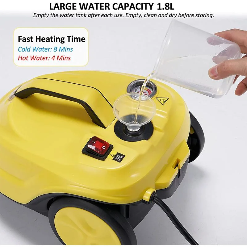 High Pressure Steam Cleaner Handheld Floor Window Disinfector Steamer Cleaner Machine