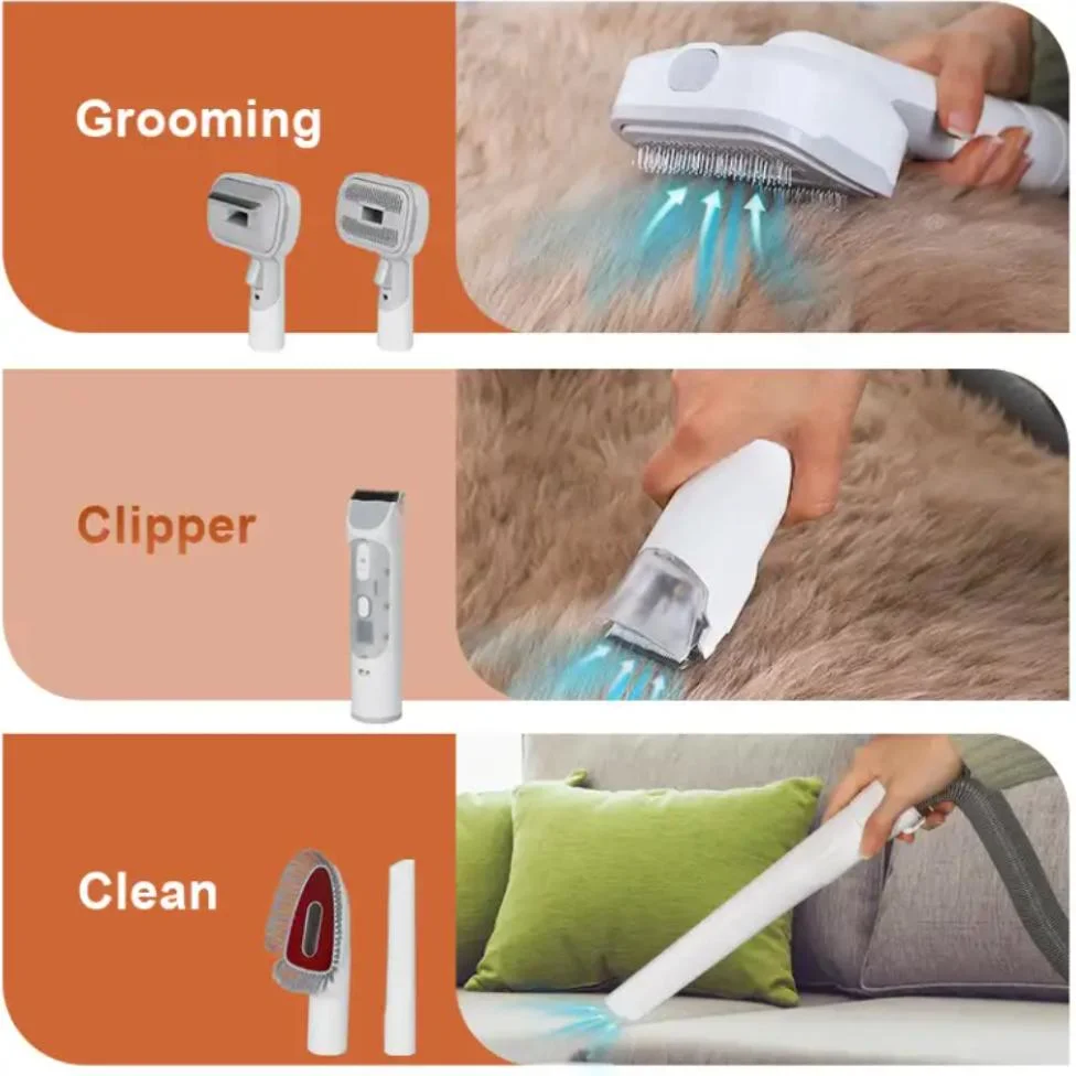 Professional Quiet Pet Grooming Vacuum for Shedding Thick &amp; Thin Dogs Cats