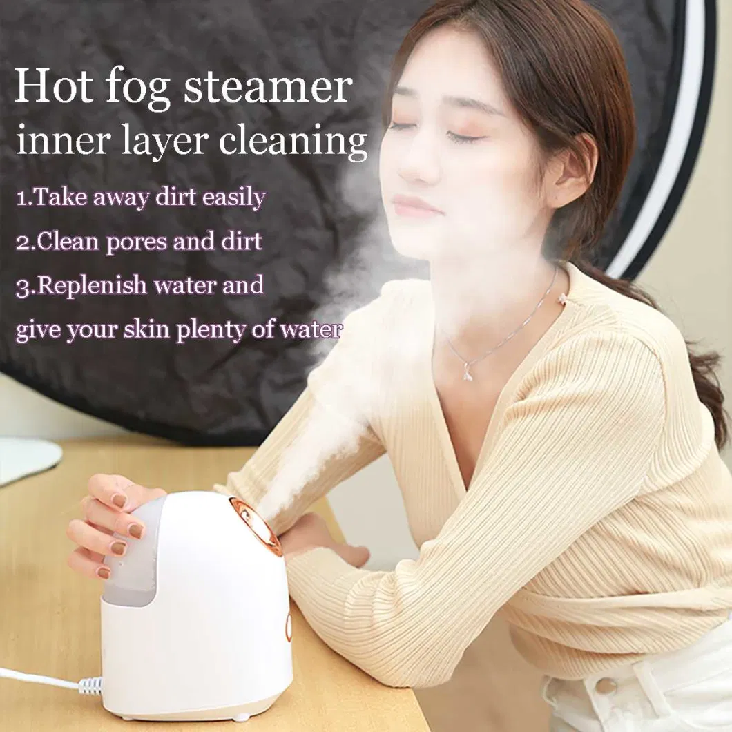 Home Use Face Steam Hot Mist Humidifier Beauty Vapor Ozone Salon Electric Facial Steamer