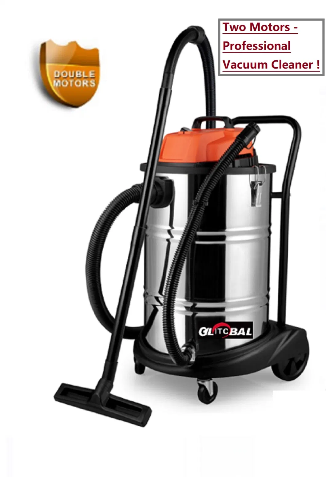 2000W Double Motors-Professional Electric Wet&Dry Vacuum Cleaner Machine-Power Tools