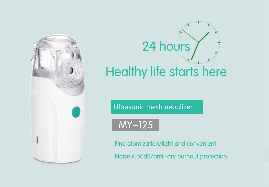 Portable Handheld Nebulizer, Cool Mist Steam Inhaler Mini Nebulizer Mesh Atomizer Nebuliser