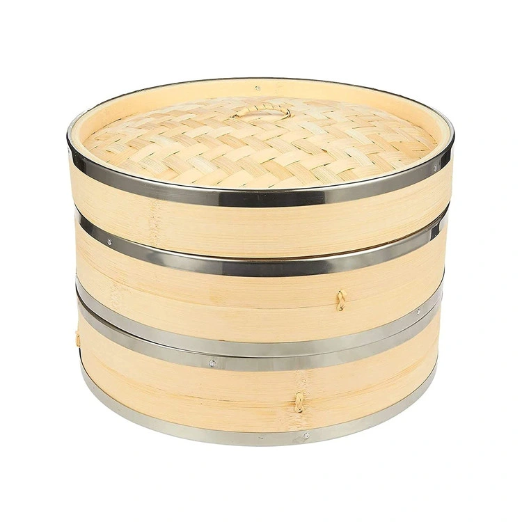 Chinese Cookware Dumplings Vegetables Bamboo Food Steamer