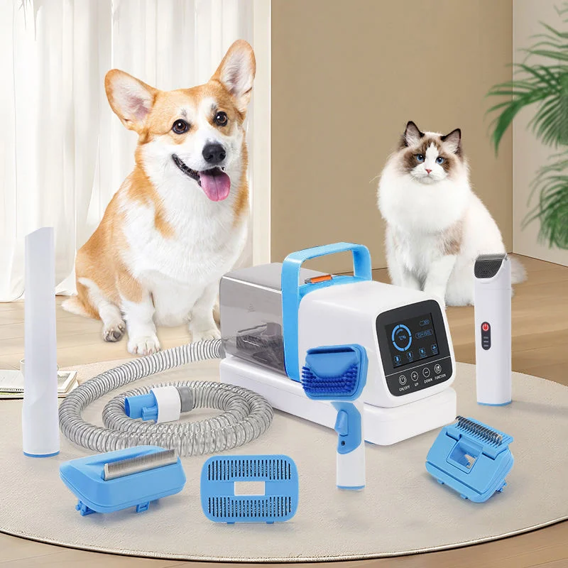 6 in 1 Pet Electric Hair Vacuum Cleaner Pet Cleaning &amp; Grooming Products Cat Dog Accessories