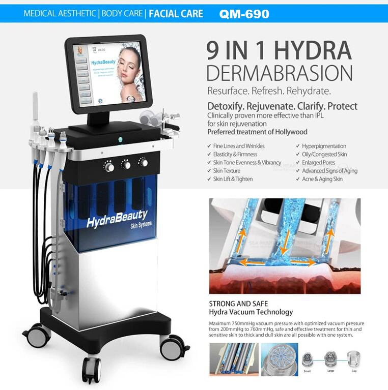 Free Postage Professional Facial Care Machine Hydro Dermabrasion Machine Hydro Facial Machine SPA Face Steamer