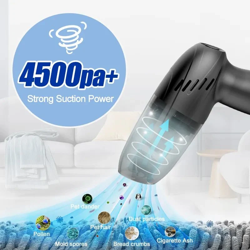 Professional Portable Rechargeable Handheld Cordless Mini Wired Automobile Car Wash Dry Vacuum Cleaner