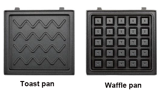 3-in-1 Sandwich Maker 600watts Waffle Iron