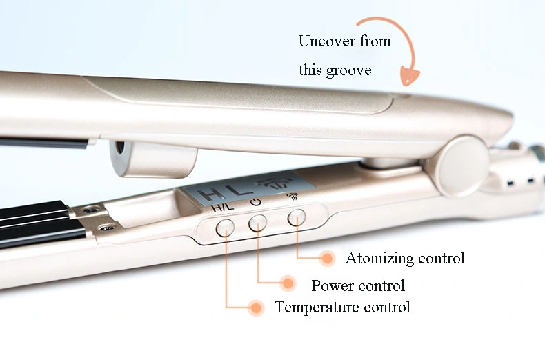 Anti Static Tourmaline Ceramic Steam Hair Straightening Iron