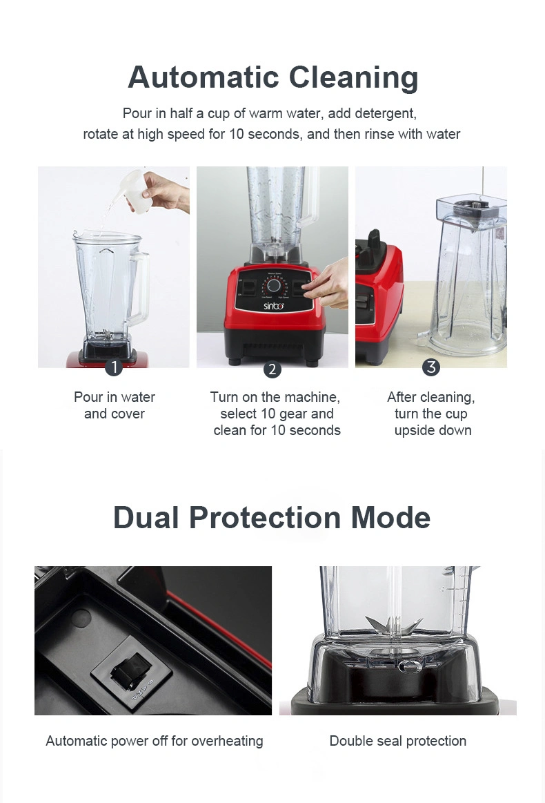 Home Appliances Portable Mixture Silver Crest Commercial Electric Fresh Silent Juicer Smoothie Ice Stand Mixer 2.5L 3L Kitchen Food Milkshake Portable Blender