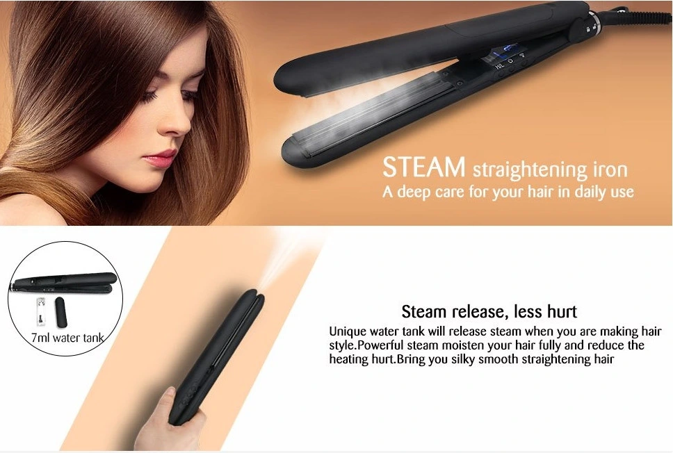 Anti Static Tourmaline Ceramic Steam Hair Straightening Iron