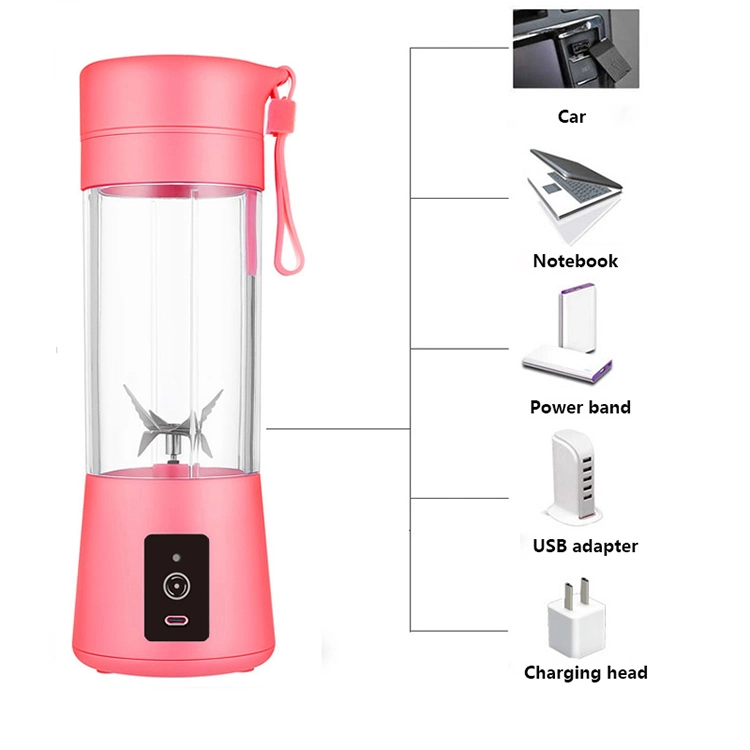 Hot Sale USB Portable Juicer Cup/Electric Blender 380ml Bottle Hand Shaker