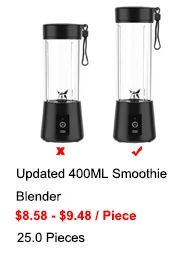 Hot Sale USB Portable Juicer Cup/Electric Blender 380ml Bottle Hand Shaker