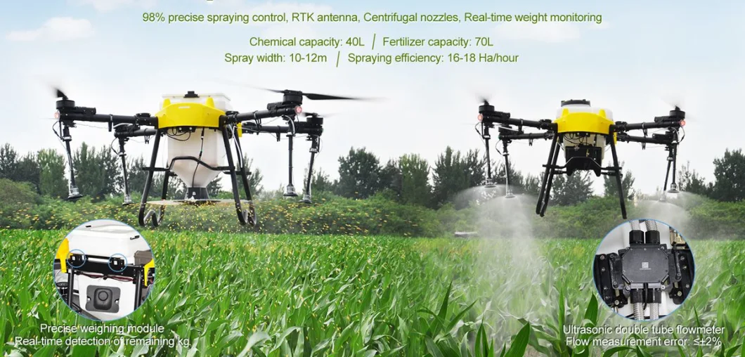 Cost-Effective Joyance 30L Farming Uav Pesticide Agriculture Spraying Drone with 15ha/Hour Spray Efficency for Farming Pesticides Spraying and Fertilizer Spread