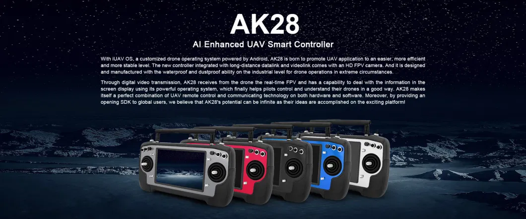 Remote Control Siyi Ak28 Ai Enhanced for Agricultural Drone