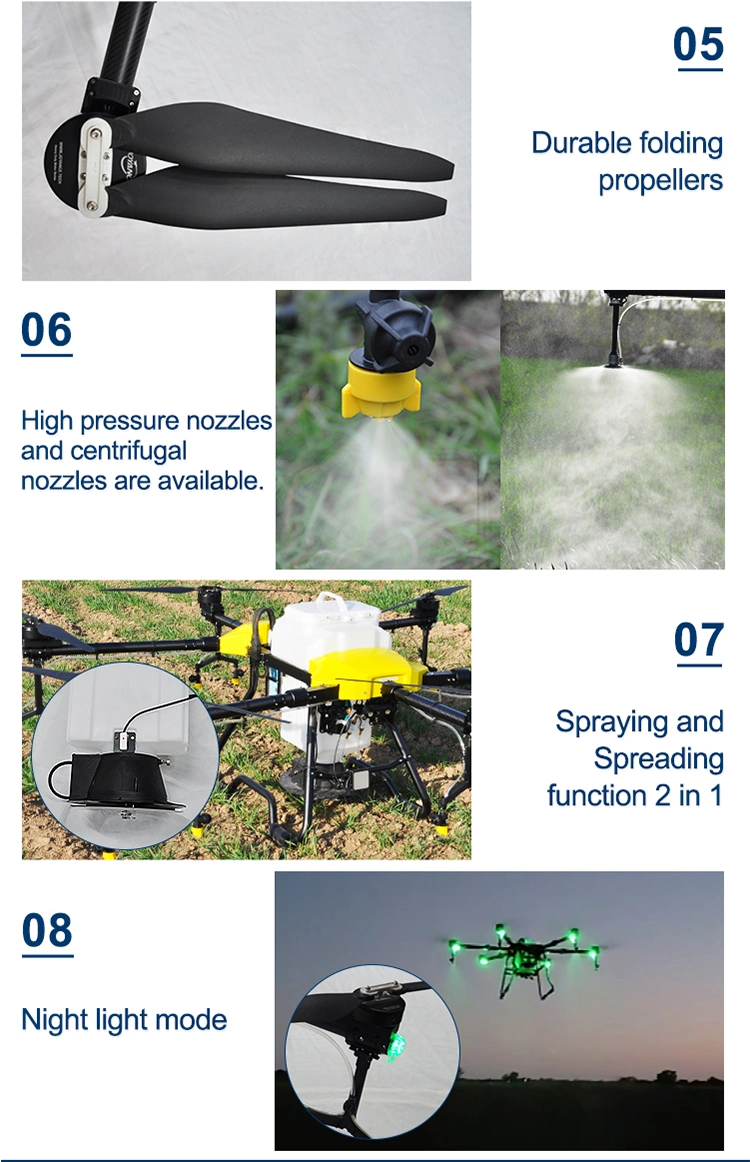 Dual Spray System 16kg Payload Drone for Precision Agriculture Purpose