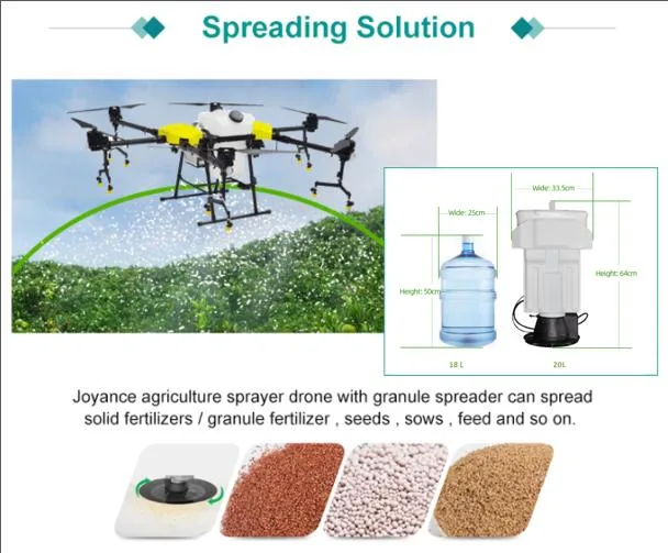 Uav Joyance New 16 Litres Agriculture Drone Sprayer Plant Protection Uav Agricultural Crop Spraying Pesticide Battery Drones