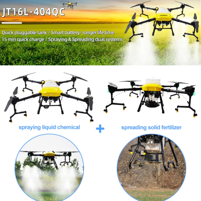 18ha/Hr High Work Efficiency Herbicides and Pesticides Fumigation Spraying for Crops and Fruit Trees Strong and Durable Agricultural Sprayer Drones