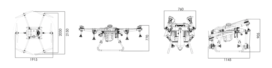 Irrigation Agricultural Sprayer 30L Pesticide Tank Agriculture Drone for Spraying Pesticides