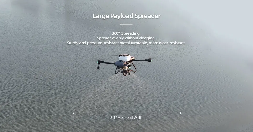 30L 50L Agricultural Drone Sprayer Crop Pesticide Spraying with Fertilizer Seed Fish Food Multi Function Spreader Seeder