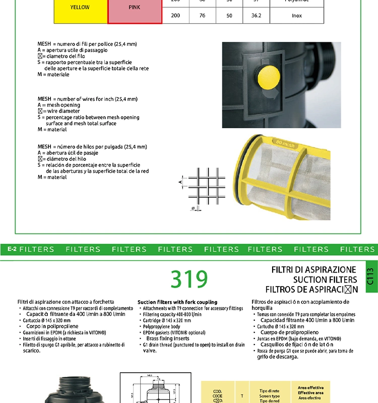 Farm System Agricultural Plastic Drip Irrigation Filter for Irrigation System