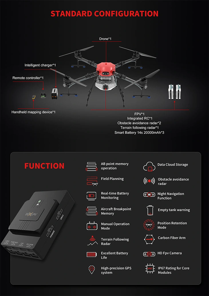 2023 Hot Sale Farm Irrigation RC Helicopter for Agriculture Price