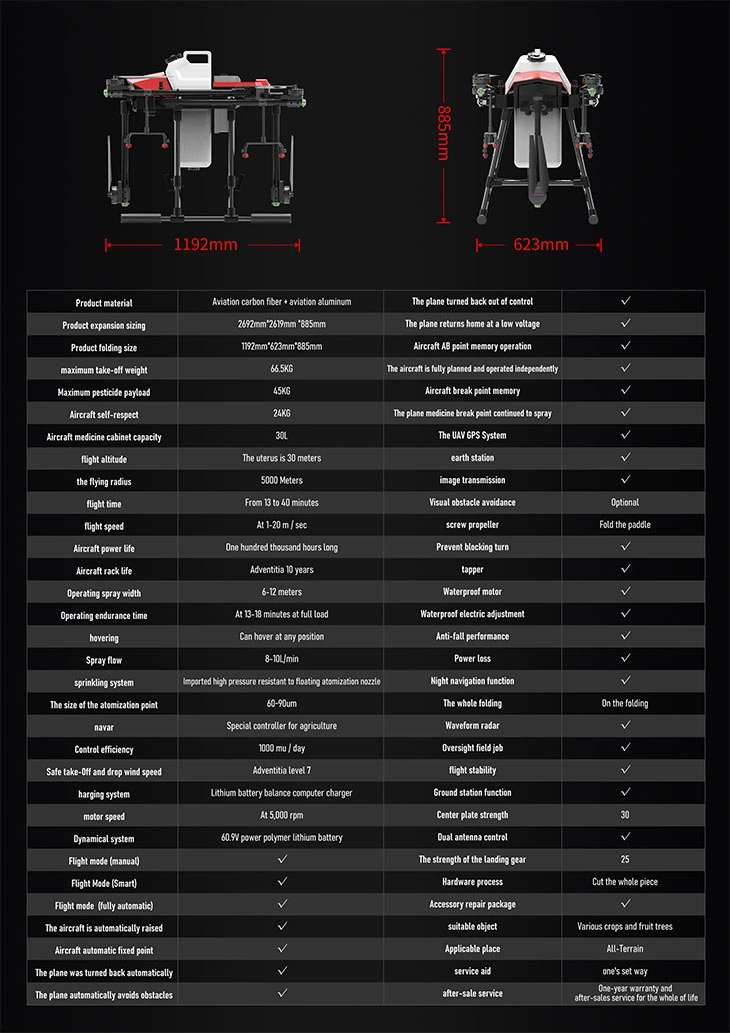 Brouav High Quality and More Convenient Spray Agricultural Drones