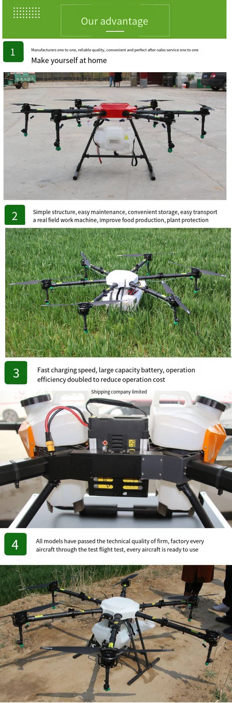 Plant Protection 6 Rotors 16L Spraying Intelligent Control Unmanned Pesticide Spraying Uav