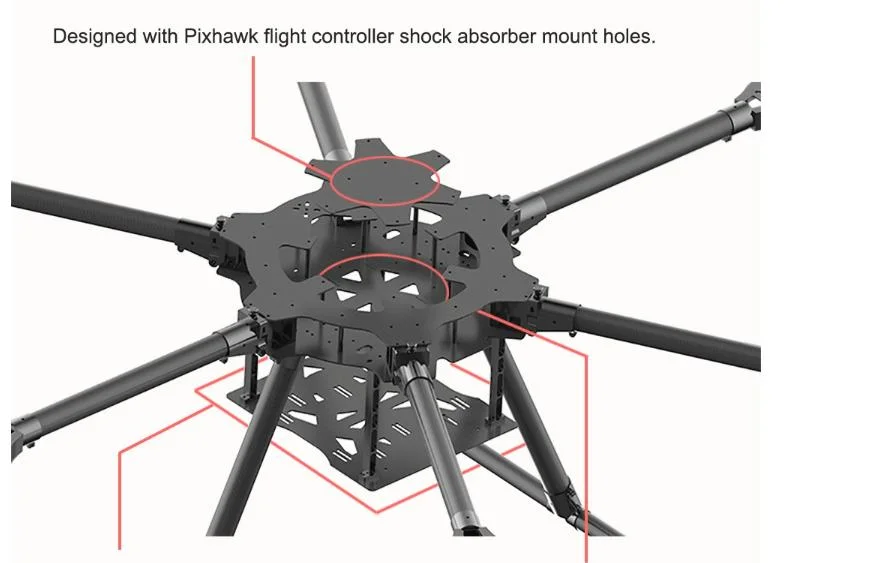 Agriculture Uav Drone Frame Kit Supplier Full Waterproof Body Convenient Uav Body Foldable Accessories