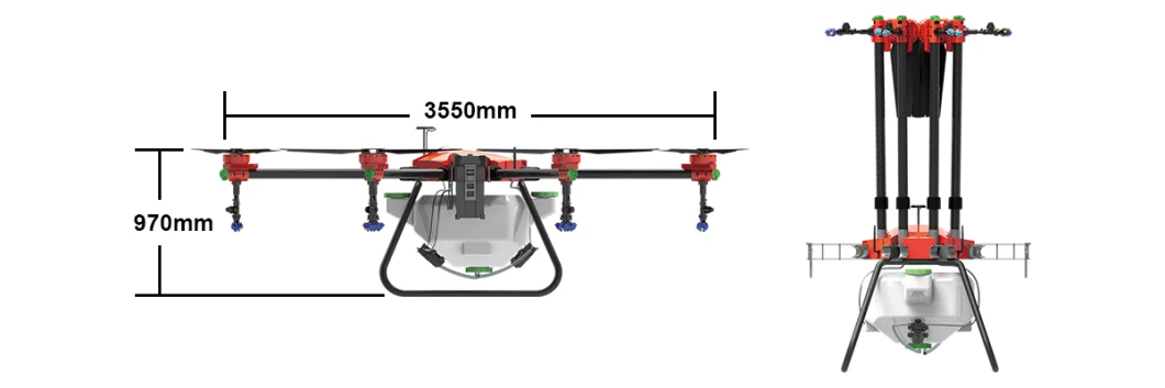 Promotion Low Consumption Atomized Agri Agro Spray Drone 52L 60kg Spraying and Spreading Uav Drone for Farming Protection