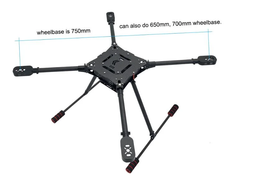 Support Customization 750mm Wheelbase Agriculture Drone Frame Kit Foldable and Detachable Professional Uav Drone Body Frame