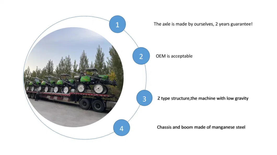 Tractor Self Propelled Pesticide Sprayer with 15m Boom for Paddy Field Dry Field