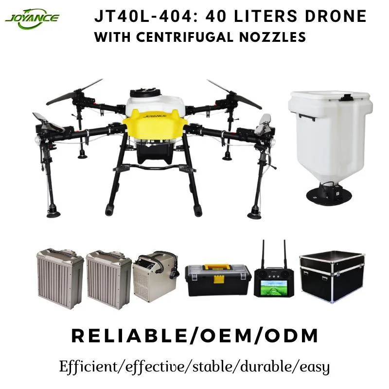 40kg Payload Fertilizer Spreader Agricola Drone Fumigacion GPS Camera