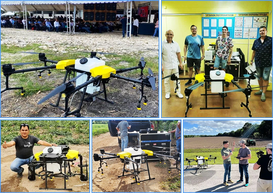 Spraying and Spreading Dron Fumigar 40 Liters Agriculture Crop Sprayer Agricultural Spraying Dron Ecuador Mexico Farmer Agriculture Drone Sprayer