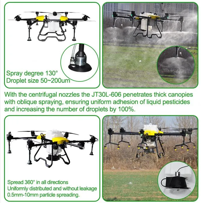 30L Agricultural Sprayer Drone Farm GPS Agriculture Drone with Fertilizer Solids Spreader