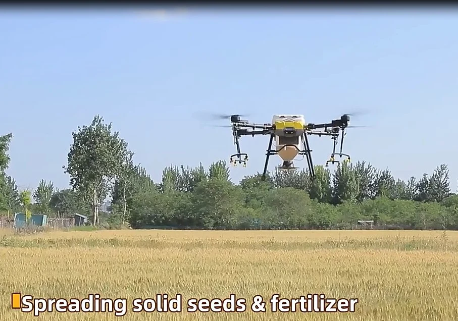 40kg Terrain Following Drone for Agricultural Spraying, Powder Dust Sprayer for Mango China Companies