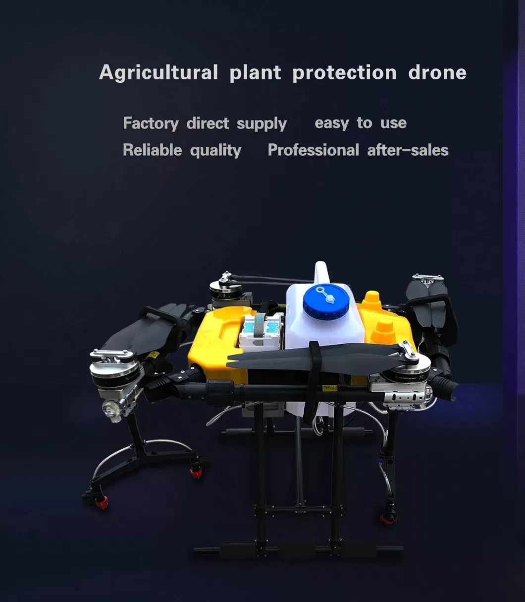 17L 4 Axis K++ GPS Agri Drone Sprayer Drone Pertanian Frame Pesticide Seeds Spreader Sowing Agricultural Drone